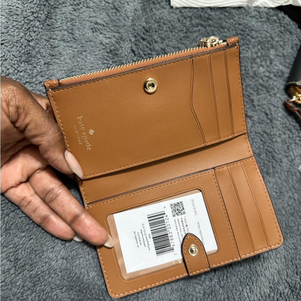 Kate Spade Brown Leather Card Holder